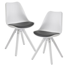 4-Fußstuhl (2er Set) in Weiß - 52x49x87cm...