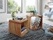 Satztisch (2er Set) in Braun aus Massivholz Akazie - 36x43x43cm (LxBxH)