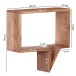 Wandregal (2er Set) in Braun - 50x13x49 (LxBxH)