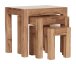 Satztisch (3er Set) in Braun - 36x50x45 (LxBxH)