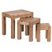 Satztisch (3er Set) in Braun - 36x50x45 (LxBxH)