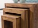 Satztisch (3er Set) in Braun - 30x50x45cm (LxBxH)