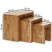 Satztisch (3er Set) in Braun - 30x45x50cm (LxBxH)