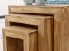 Satztisch (3er Set) in Braun - 30x45x50cm (LxBxH)