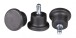 Möbelkufe (5er Set) in Schwarz aus 100 % Polyurethan - 5x5x5cm (LxBxH)