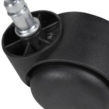 Möbelrolle (5er Set) in Schwarz aus 100% Polyurethan - 5x5x5cm (LxBxH)