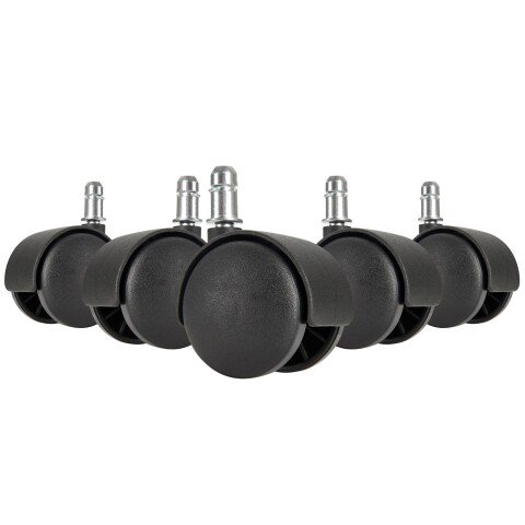Möbelrolle (5er Set) in Schwarz aus 100% Polyurethan - 5x5x5cm (LxBxH)