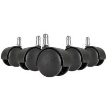 Möbelrolle (5er Set) in Schwarz aus 100% Polyurethan...