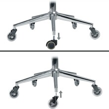 Möbelrolle (5er Set) in Schwarz - 7x3x7cm (LxBxH)