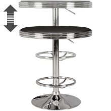Bartisch in Schwarz - 68 (H)