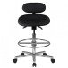 Arbeitshocker in Schwarz - 60x60x114 (LxBxH)