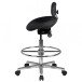Arbeitshocker in Schwarz - 60x60x114 (LxBxH)
