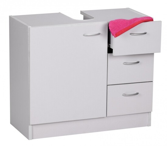Waschbeckenunterschrank in Weiß - 63x30x54cm (LxBxH)