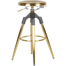 Barhocker in Gold - 53x53x80 (LxBxH)