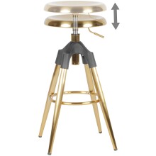 Barhocker in Gold - 53x53x80 (LxBxH)