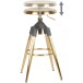 Barhocker in Gold - 53x53x80 (LxBxH)