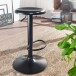 Barhocker in Schwarz aus Kompletter Hocker: lackiertes Eisen - 40x40x79 (LxBxH)