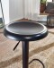 Barhocker in Schwarz aus Kompletter Hocker: lackiertes Eisen - 40x40x79 (LxBxH)