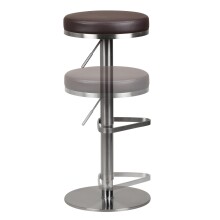 Barhocker in Braun - 38x38x82cm (LxBxH)