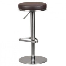 Barhocker in Braun - 38x38x82cm (LxBxH)