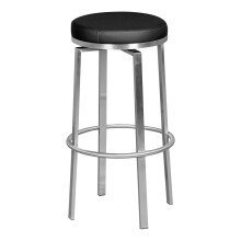 Barhocker in Schwarz - 42x42x76cm (LxBxH)