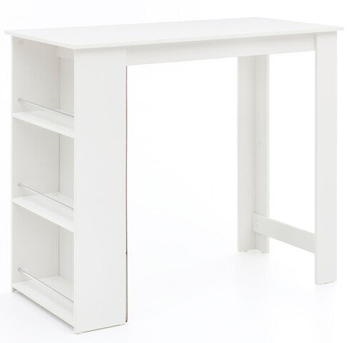 Bartisch in Weiß - 60x120x107cm (LxBxH)