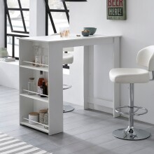 Bartisch in Weiß - 60x120x107cm (LxBxH)