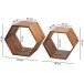Beistelltisch (2er Set) in Braun - 30x46x40 (LxBxH)