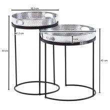 Beistelltisch (2er Set) - 33cm (L)