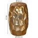 Beistelltisch in Gold aus Kompletter Anstelltisch: Aluminium - 47cm (H)