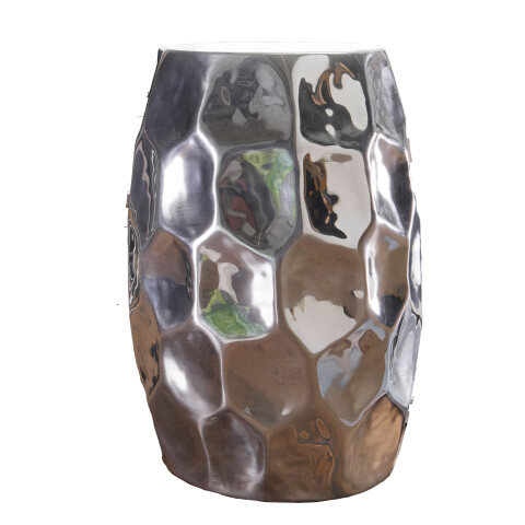 Beistelltisch in Silber aus Kompletter Anstelltisch: Aluminium - 47cm (H)