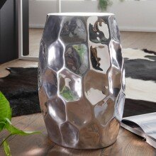 Beistelltisch in Silber aus Kompletter Anstelltisch: Aluminium - 47cm (H)