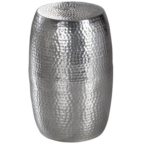Beistelltisch in Silber aus Kompletter Beistelltisch: Aluminium - 49cm (H)