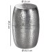 Beistelltisch in Silber aus Kompletter Beistelltisch: Aluminium - 49cm (H)