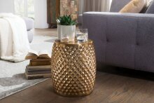 Beistelltisch in Gold aus Kompletter Anstelltisch: Aluminium - 42cm (H)