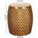 Beistelltisch in Gold aus Kompletter Anstelltisch: Aluminium - 42cm (H)