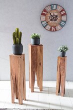 Beistelltisch (3er Set) in Braun - 25x25x100 (LxBxH)