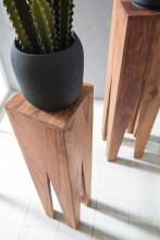 Beistelltisch (3er Set) in Braun - 25x25x100 (LxBxH)