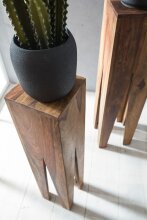 Beistelltisch (3er Set) in Braun - 25x25x100 (LxBxH)