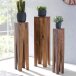 Beistelltisch (3er Set) in Braun - 25x25x100 (LxBxH)