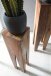 Beistelltisch (3er Set) in Braun - 25x25x100 (LxBxH)