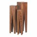 Beistelltisch (3er Set) in Braun - 25x25x100 (LxBxH)