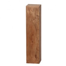 Beistelltisch (3er Set) in Braun aus Massivholz: Akazie - 24x24x85cm (LxBxH)