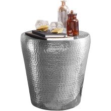 Beistelltisch in Silber aus Kompletter Dekotisch: Aluminium - 41cm (H)