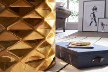 Beistelltisch in Gold aus Kompletter Couchtisch: Aluminium - 48cm (H)