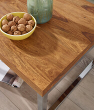 Beistelltisch in Braun aus Sheesham - 60x60x40cm (LxBxH)