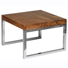 Beistelltisch in Braun aus Sheesham - 60x60x40cm (LxBxH)