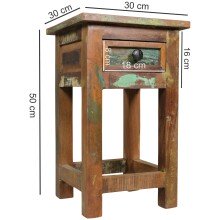 Beistelltisch in Braun - 30x30x50 (LxBxH)