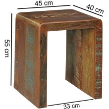 Beistelltisch in Braun - 40x45x55 (LxBxH)