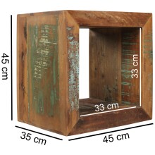 Beistelltisch in Braun - 35x45x45 (LxBxH)